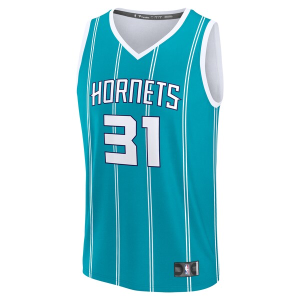 Tidjane Salaun Charlotte Hornets 2024 NBA Draft Fast Break Player Jersey - Icon Edition - Teal - Image 2