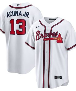 Ronald Acuna Jr. Atlanta Braves Nike Home Replica Player Name Jersey - White/Navy