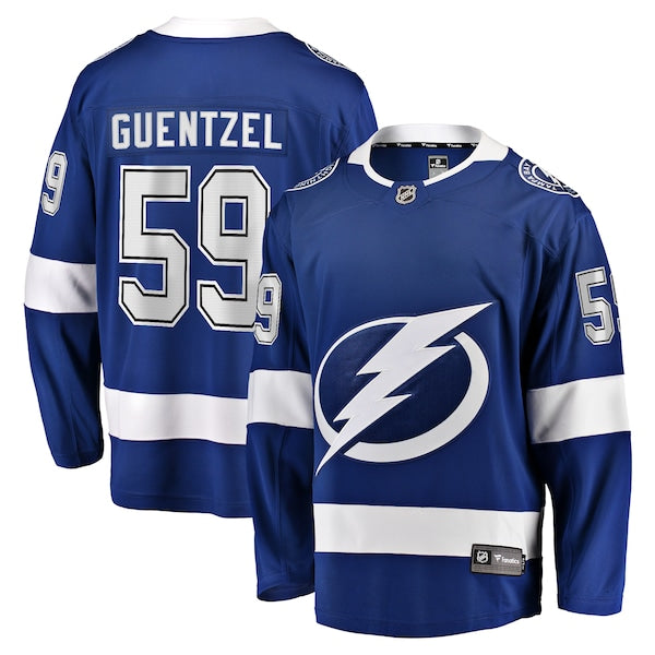 Jake Guentzel Tampa Bay Lightning Home Premier Breakaway Player Jersey - Blue