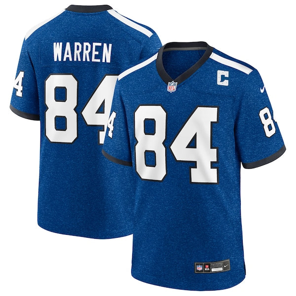 Tyler Warren Indianapolis Colts Nike Alternate 2 Indiana Nights Game Jersey - Heather Royal