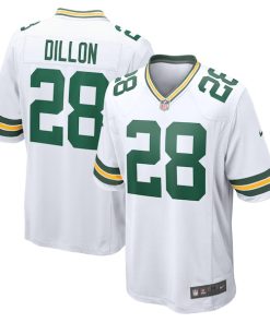 AJ Dillon Green Bay Packers Nike Game Player Jersey - White