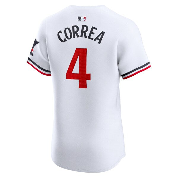 Carlos Correa Minnesota Twins Nike Home Elite Jersey - White - Image 3