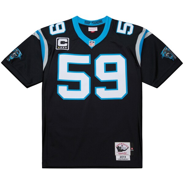 Luke Kuechly Carolina Panthers 2013 Authentic Throwback Retired Player Jersey - Black - Image 2