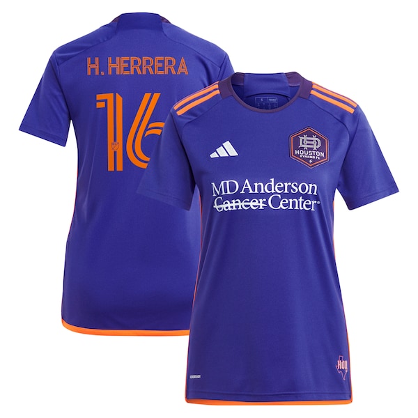 H¨¦ctor Herrera Houston Dynamo FC adidas Women's 2024 Still Holdin' Replica Player Jersey?¨C Purple