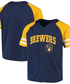 Milwaukee Brewers Youth Team Jersey - Navy/Gold