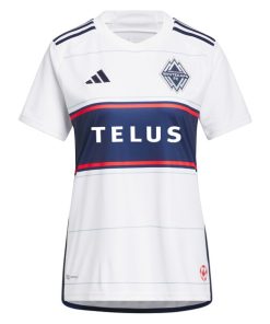 Alternative view of Andr¨¦s Cubas Vancouver Whitecaps FC adidas Women's 2024 Bloodlines Replica Player Jersey - White