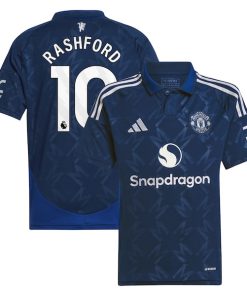 Marcus Rashford Manchester United adidas Youth 2024/25 Away Replica Player Jersey - Navy