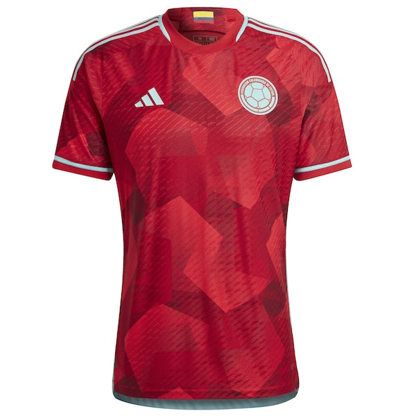 Colombia National Team adidas 2022/23 Away Authentic Jersey - Red - Image 2
