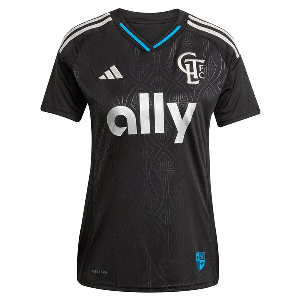 Charlotte FC adidas Women's 2025 Fortress Kit Replica Custom Jersey - Black - Image 3