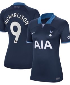 Richarlison Tottenham Hotspur Nike Women's 2023/24 Away Stadium Replica Player Jersey - Navy/Tan/White