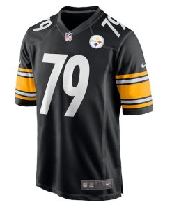 Alternative view of Renell Wren Pittsburgh Steelers Nike  Game Jersey -  Black