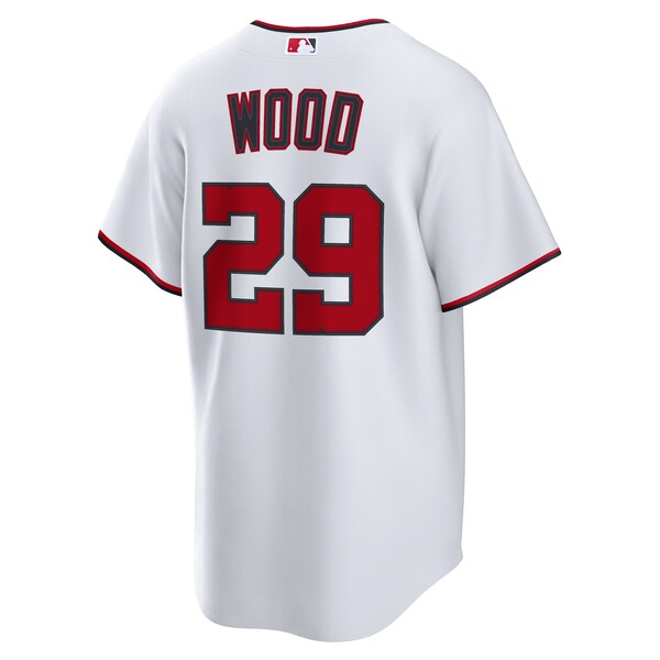 James Wood Washington Nationals Nike Home Replica Jersey - White - Image 3