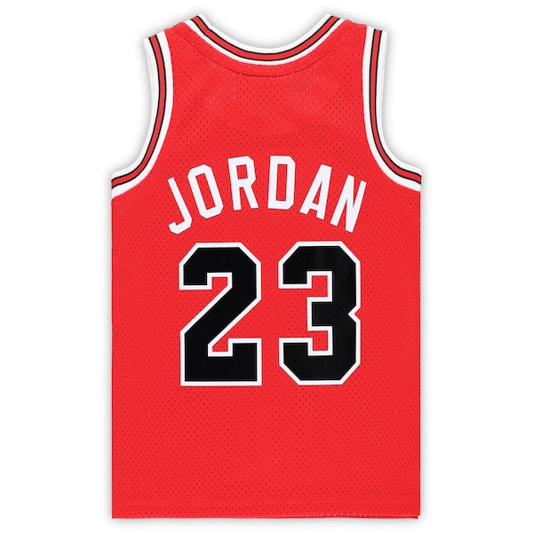 Michael Jordan Chicago Bulls Toddler Hardwood Classics 1984/85 Authentic Swingman Jersey - Red - Image 3