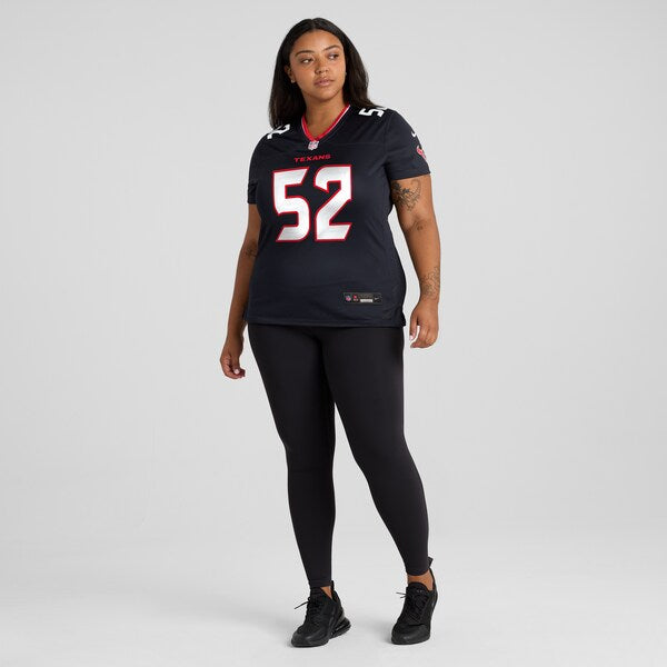 Jerry Hughes Houston Texans Nike Women's Team Game Jersey - Navy - Image 3