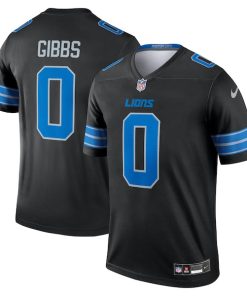 Jahmyr Gibbs Detroit Lions Nike 2nd Alternate Legend Jersey - Black