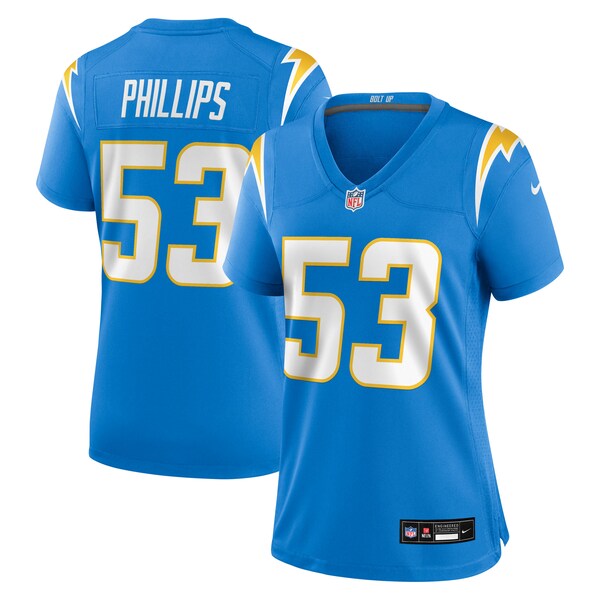 Del'Shawn Phillips Los Angeles Chargers Nike Women's Team Game Jersey - Powder Blue