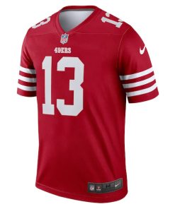 Alternative view of Brock Purdy San Francisco 49ers Nike Team Legend Jersey - Scarlet