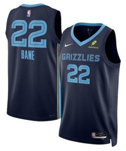 Desmond Bane Memphis Grizzlies Nike Unisex Swingman Badge Player Jersey - Icon Edition - Navy
