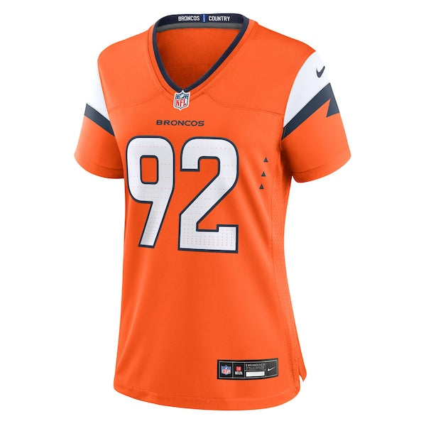 Dondrea Tillman Denver Broncos Nike Women's Team Game Jersey - Orange - Image 2