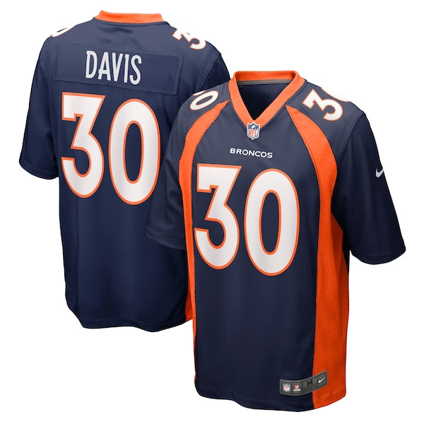 Terrell Davis Denver Broncos Nike Retired Player Jersey - Navy/Orange - Image 3