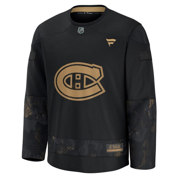 Montreal Canadiens 2024 Military Appreciation Practice Jersey - Black - Image 3