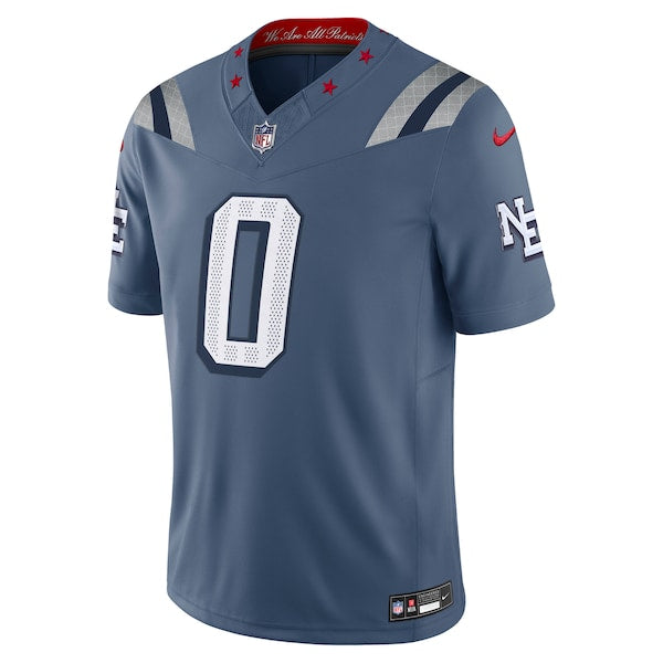 Christian Gonzalez New England Patriots Nike 2025 Rivalries Collection Limited Jersey - Storm Blue - Image 2