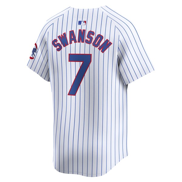 Dansby Swanson Chicago Cubs Nike Youth Home Limited Player Jersey - White - Image 3