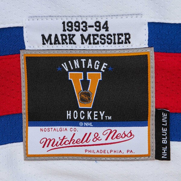Mark Messier New York Rangers Big & Tall 1993 Captain Patch Blue Line Player Jersey - Blue - Image 3