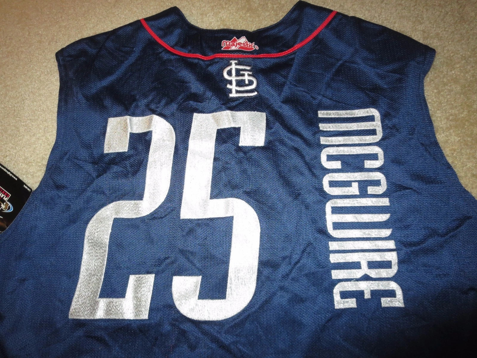 Mark McGwire St. Louis Cardinals 1999 All-Star Classic Limited Jersey - Blue - Image 4