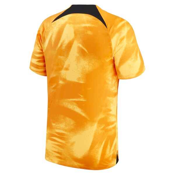 Netherlands National Team Nike 2022/23 Home Breathe Stadium Replica Blank Jersey - Orange - Image 3