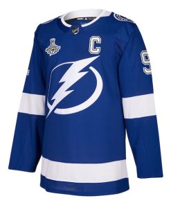 Alternative view of Steven Stamkos Tampa Bay Lightning adidas 2021 Stanley Cup Champions Authentic Player Jersey - Blue