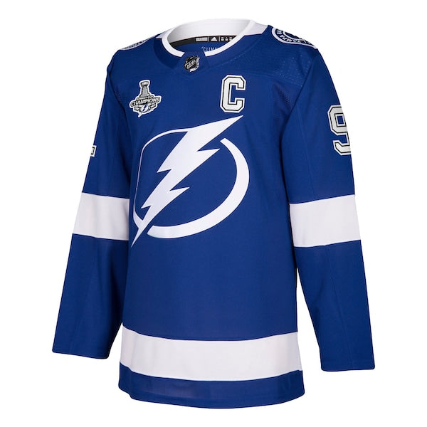 Steven Stamkos Tampa Bay Lightning adidas 2021 Stanley Cup Champions Authentic Player Jersey - Blue - Image 2