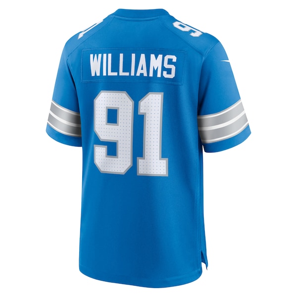 Tyleik Williams Detroit Lions Nike Team Game Jersey - Blue - Image 3