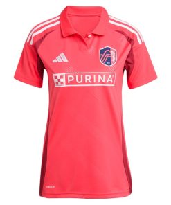 Alternative view of Jo?o Klauss St. Louis City SC adidas Women's 2025 Forever CITY Red Replica Player Jersey - Red