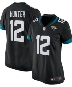 Alternative view of Travis Hunter Jacksonville Jaguars Nike Women's Alternate Game Jersey -  Black/Teal/White