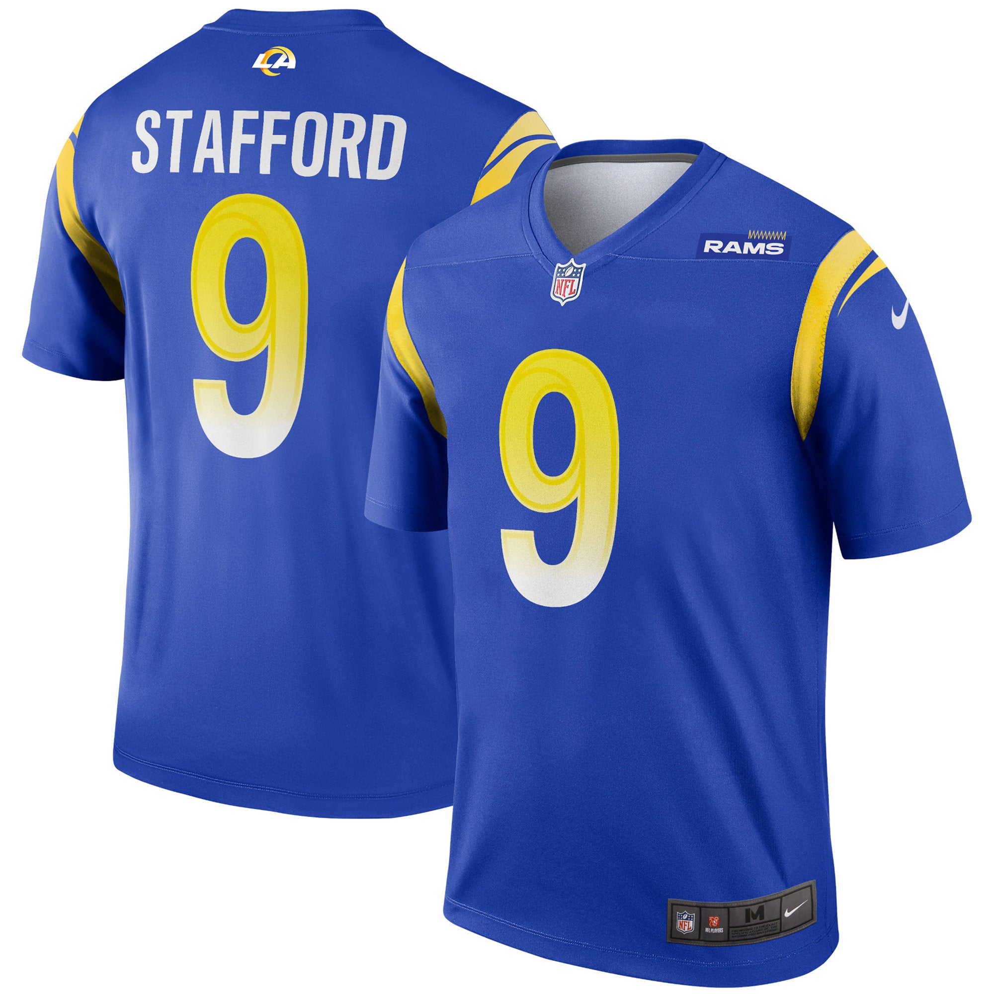 Matthew Stafford Los Angeles Rams Nike Legend Jersey - White/Royal - Image 6