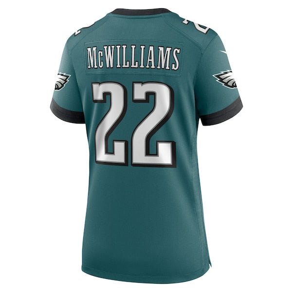 Mac McWilliams Philadelphia Eagles Nike Women's Team Game Jersey - Midnight Green - Image 3