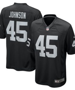 Jaquan Johnson Las Vegas Raiders Nike Game Player Jersey - Black