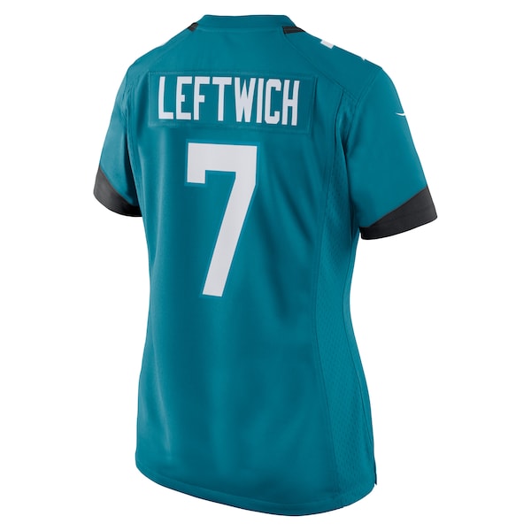 Byron Leftwich Jacksonville Jaguars Nike Women's Retired Player Game Jersey - Teal/Black - Image 4