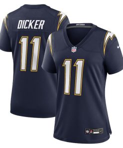 Alternative view of Cameron Dicker Los Angeles Chargers Nike Women's Alternate Game Jersey -  Navy/Powder Blue/Gold
