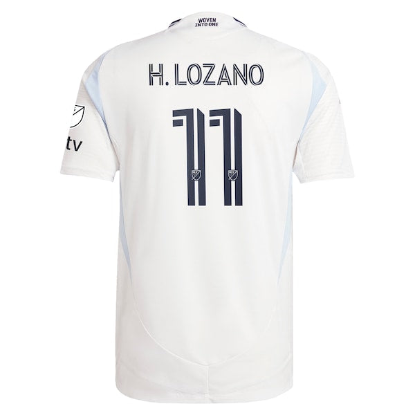 Hirving Lozano San Diego FC adidas 2025 Woven Into One Authentic Player Jersey - White - Image 3