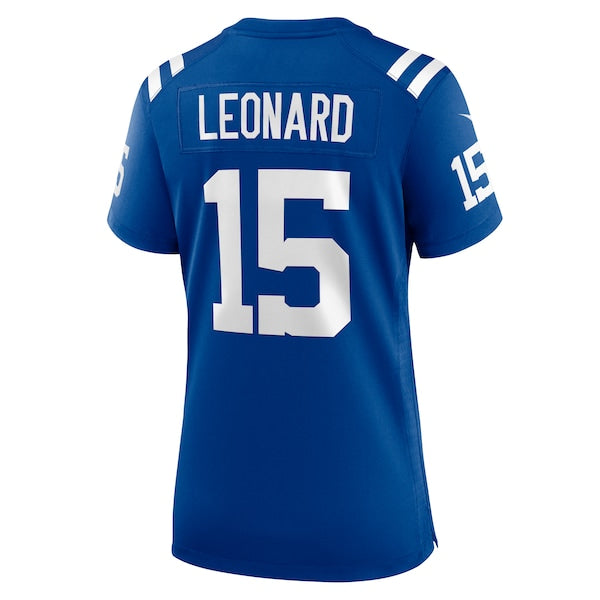 Riley Leonard Indianapolis Colts Nike Women's Team Game Jersey - Royal - Image 3