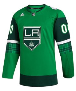 Alternative view of Los Angeles Kings adidas St. Patrick's Day Authentic Custom Jersey - Kelly Green