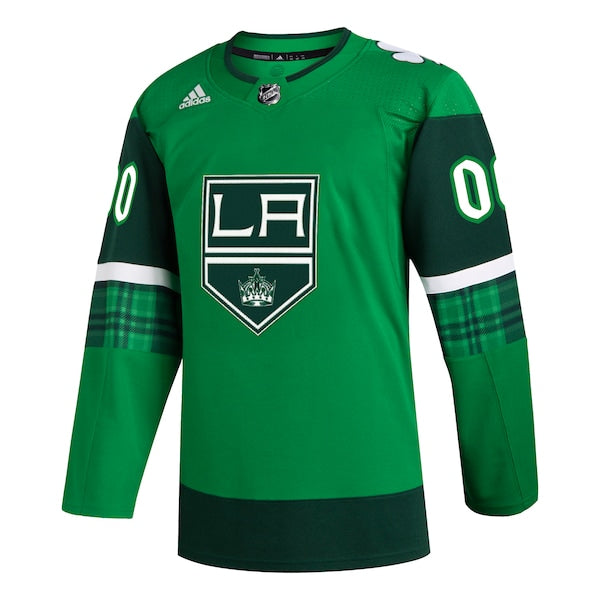 Los Angeles Kings adidas St. Patrick's Day Authentic Custom Jersey - Kelly Green - Image 2
