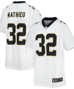 Tyrann Mathieu New Orleans Saints Nike Youth Game Jersey - White/Black