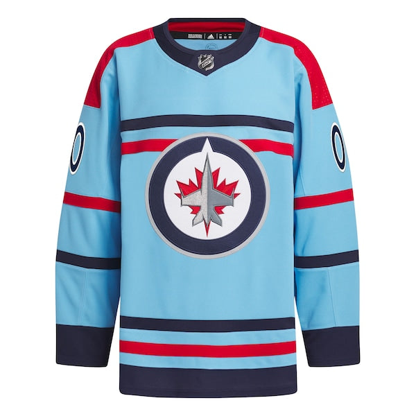 Winnipeg Jets adidas Anniversary Primegreen Authentic Custom Jersey - Light Blue - Image 2