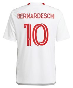 Alternative view of Federico Bernardeschi Toronto FC adidas Youth 2024 GTA Kit Replica Player Jersey?¨C White
