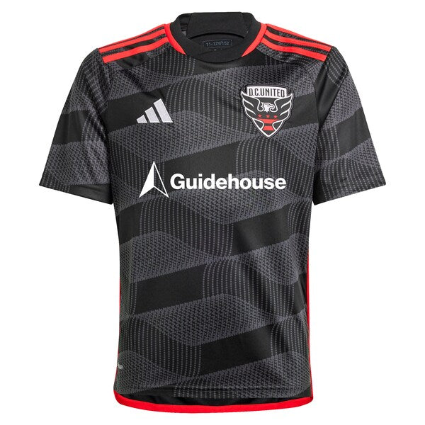 D.C. United adidas Youth 2024 The Icon Kit Replica Custom Jersey?ยจC Black - Image 2