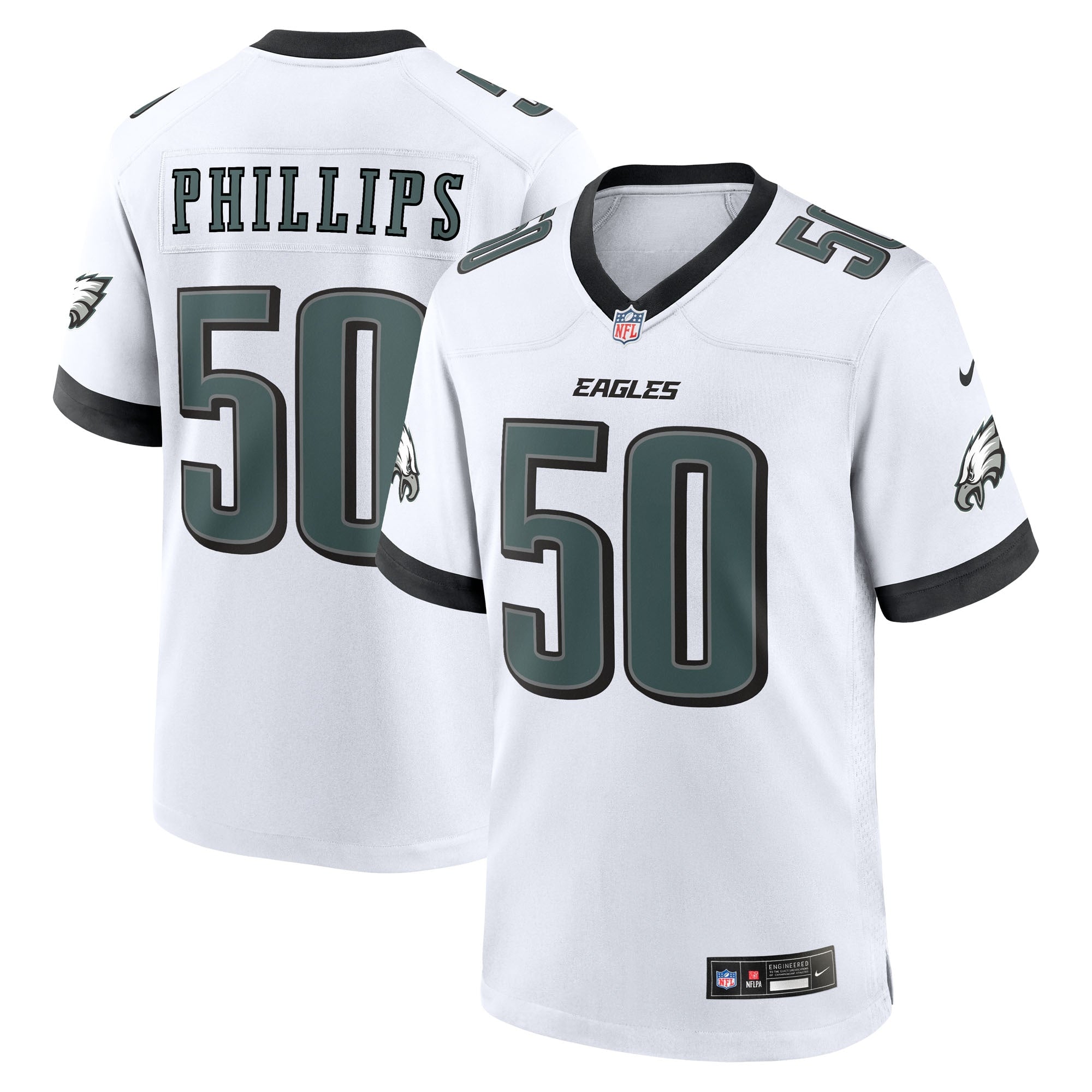 Jaelan Phillips Philadelphia Eagles Nike Alternate 2 Game Jersey - Kelly Green/White/Green - Image 7