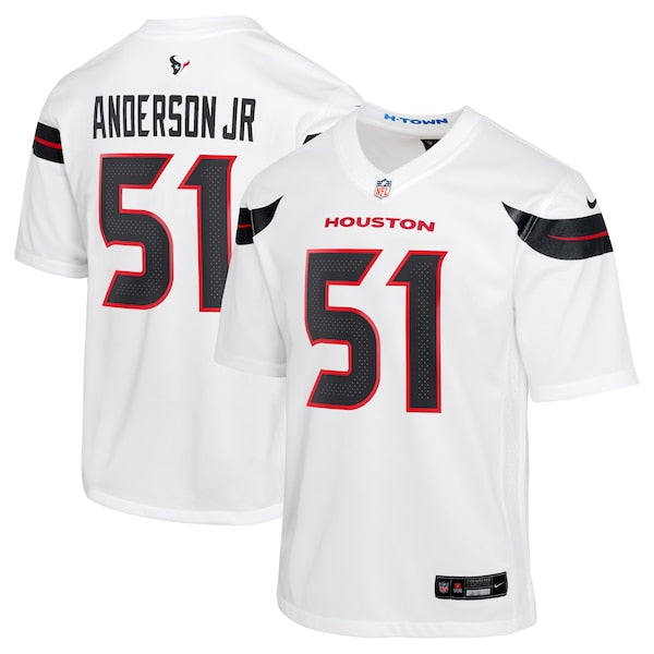 Will Anderson Jr. Houston Texans Nike Youth Game Jersey - White - Image 2